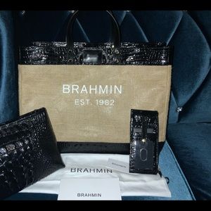 ❌❌SOLD❌❌Brahmin Meredith, Sloan and Wallet "Black". NWT
